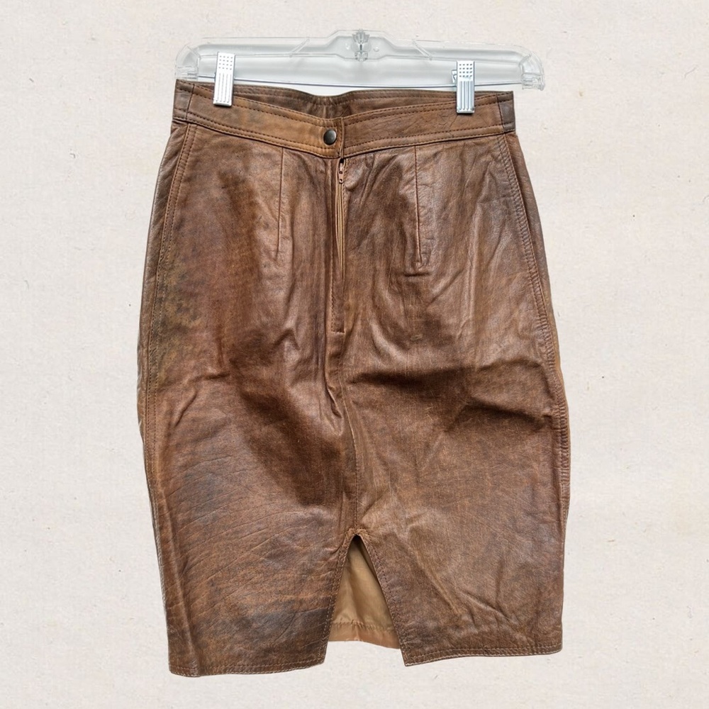 VINTAGE LEATHER SKIRT